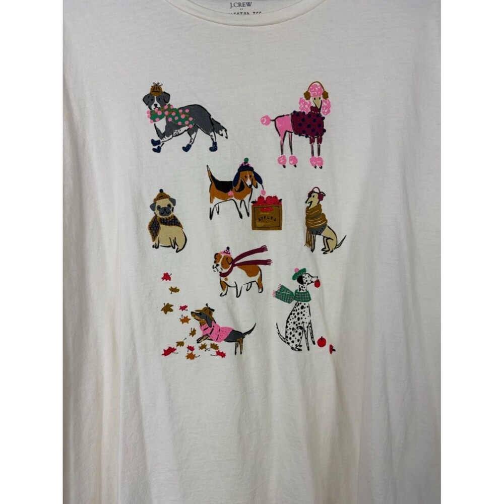 J. Crew Long-Sleeve Fall Dogs Graphic Tee 3X - Picture 2 of 5